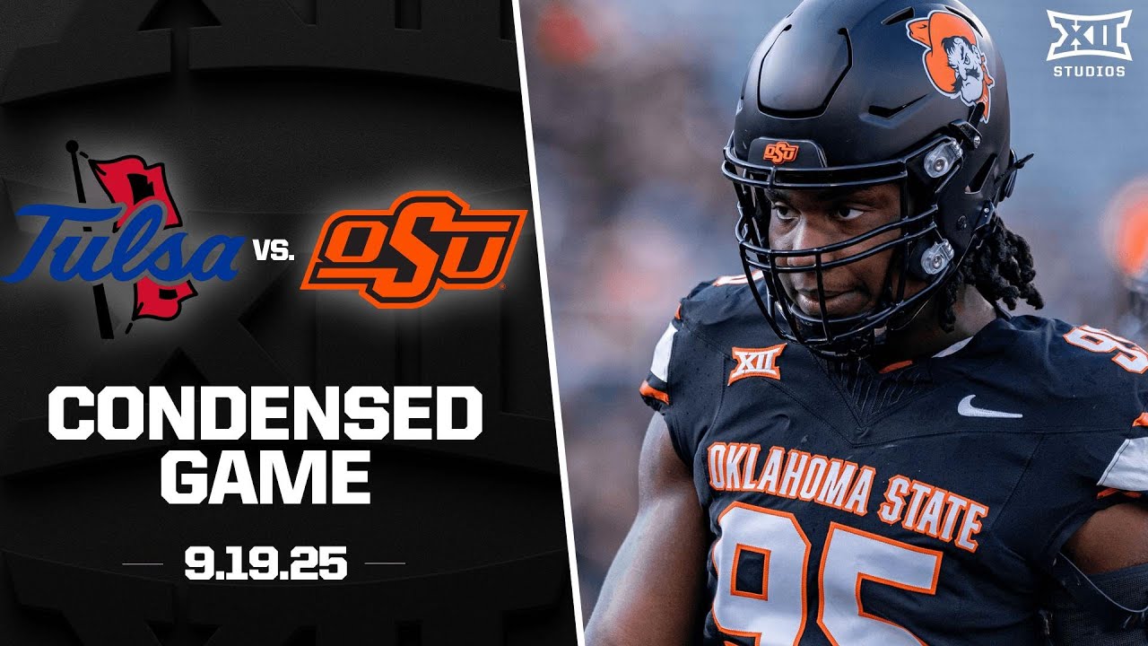 Tulsa vs. Oklahoma State Condensed Game | 2025 Big 12 Football