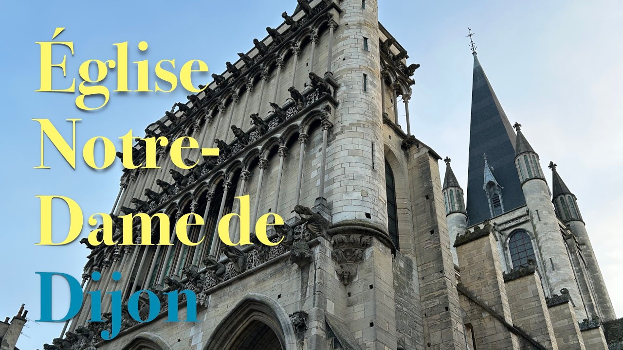 フランス🇫🇷ディジョンのノートルダム教会⛪️｜Notre-Dame Church in Dijon, France🇫🇷