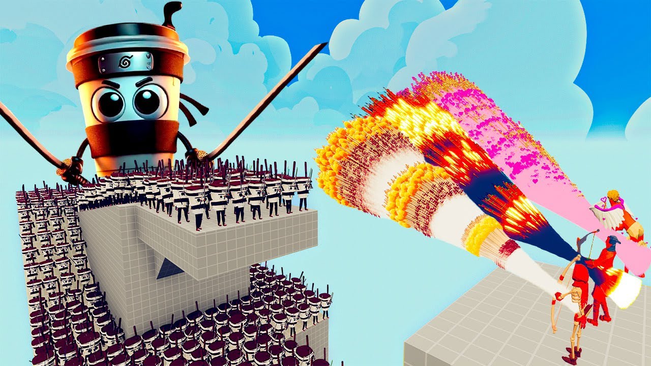 100x CAPUCCINO ASSASINO + 1x GIANT vs 3x EVERY GOD  Totally Accurate Battle Simulator TABS