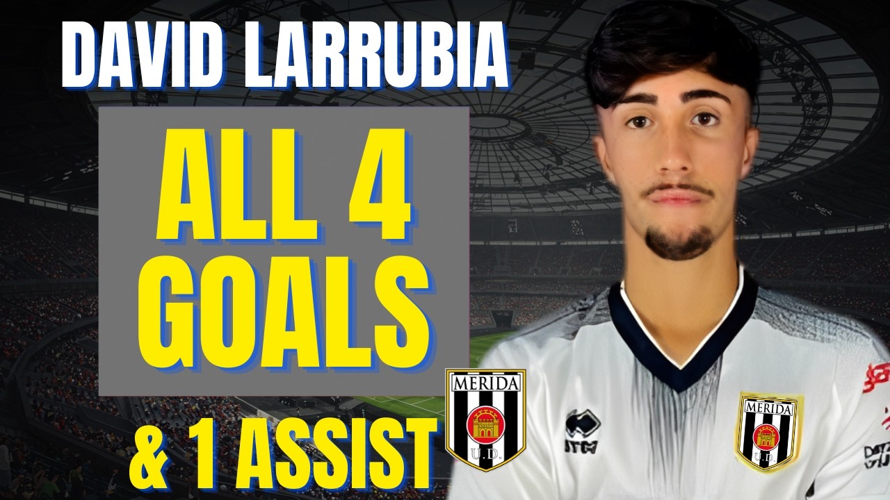David Larrubia - ALL 4 GOALS & ASSISTS FOR AD MÉRIDA | Skills & Highlights