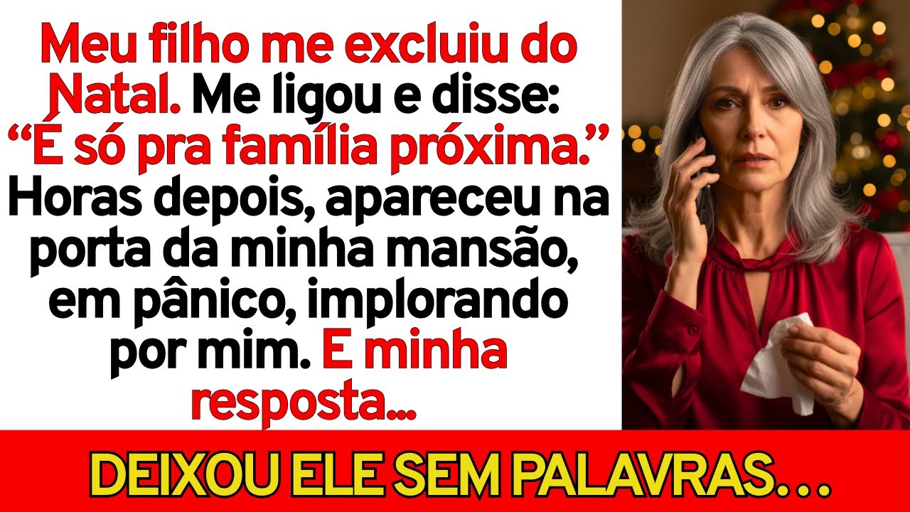 Meu Filho me excluiu do Natal... 3 HORAS Depois, Ele Batia na Porta da Mansão IMPLORANDO.