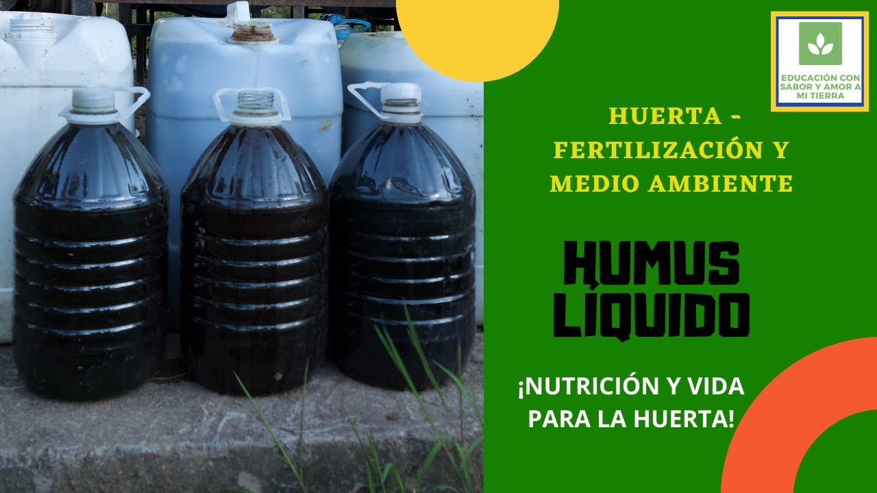 HUMUS LÍQUIDO DE LOMBRIZ ¡IMPOSIBLE UN FERTILIZANTE ORGÁNICO MÁS COMPLETO Y MEJOR