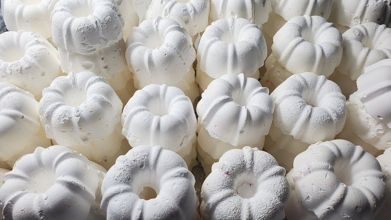 100 PLAIN BUNDTS -MASS GYM CHALK CRUMBLE-ASMR