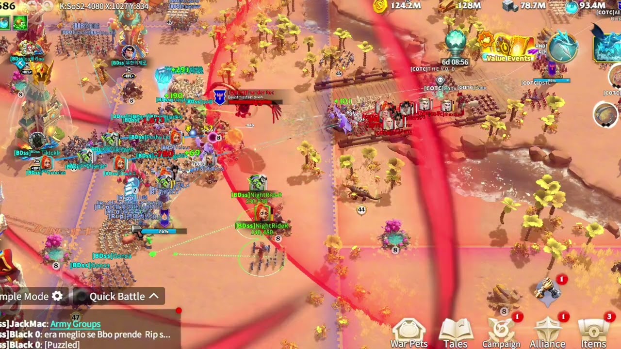 Fighting Moment in Battlefield - Call of dragons) #callofdragonsgame #callofdragonsgameplay