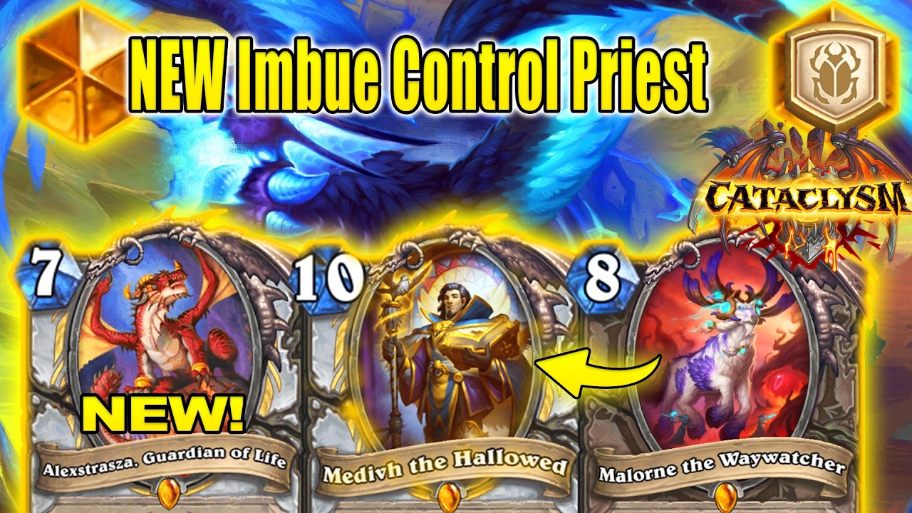 NEW Imbue Control Priest Deck To Craft That's Actually Super Fun To Play! CATACLYSM | Hearthstone