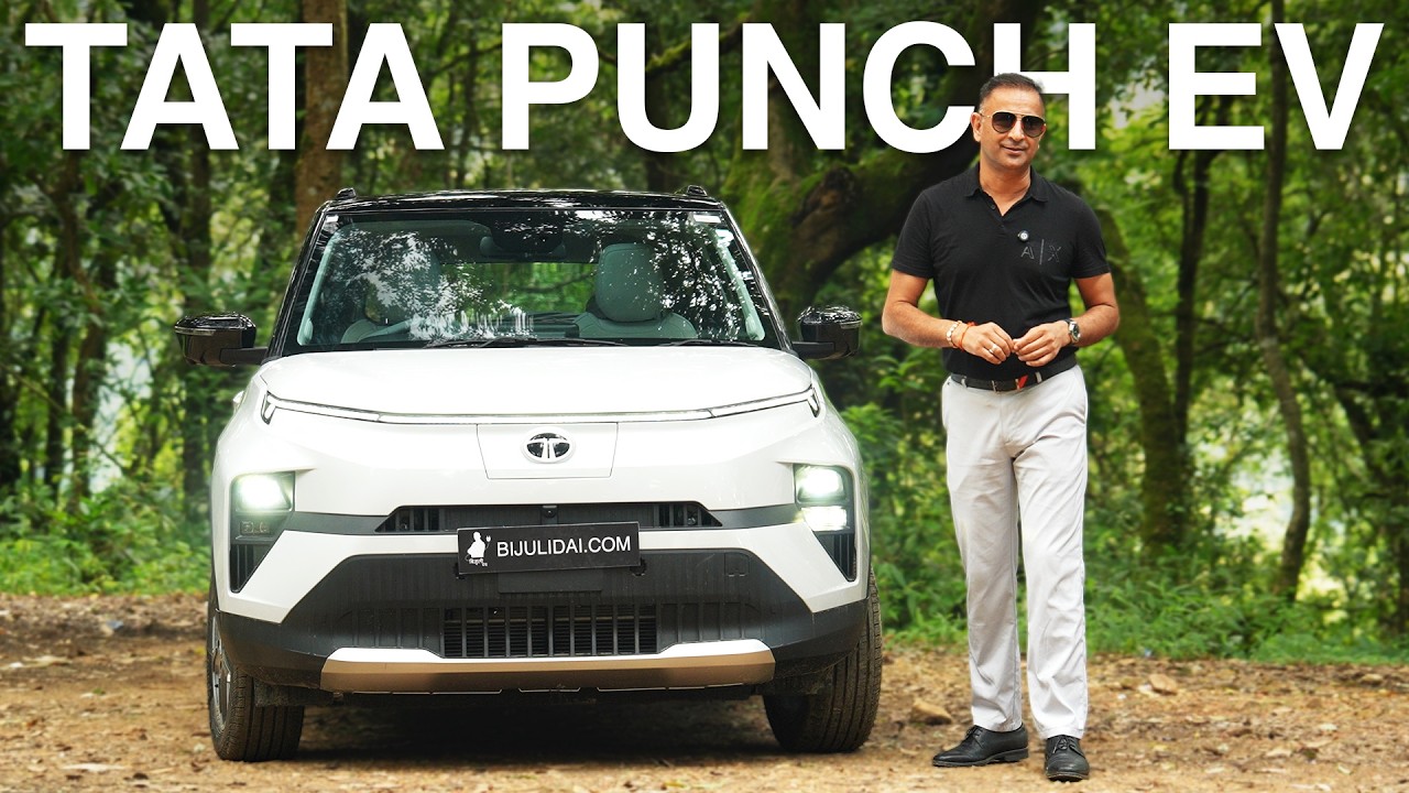 TATA Punch feature loaded EV from TATA. Walkaround and Driving Experience | बिजुली गाडी | Lokesh Oli