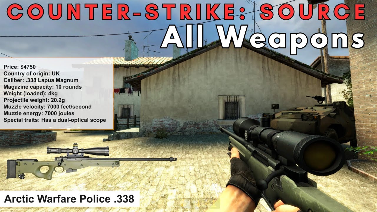 Counter-Strike: Source (2004)  All Weapons Showcase [4K/60FPS]
