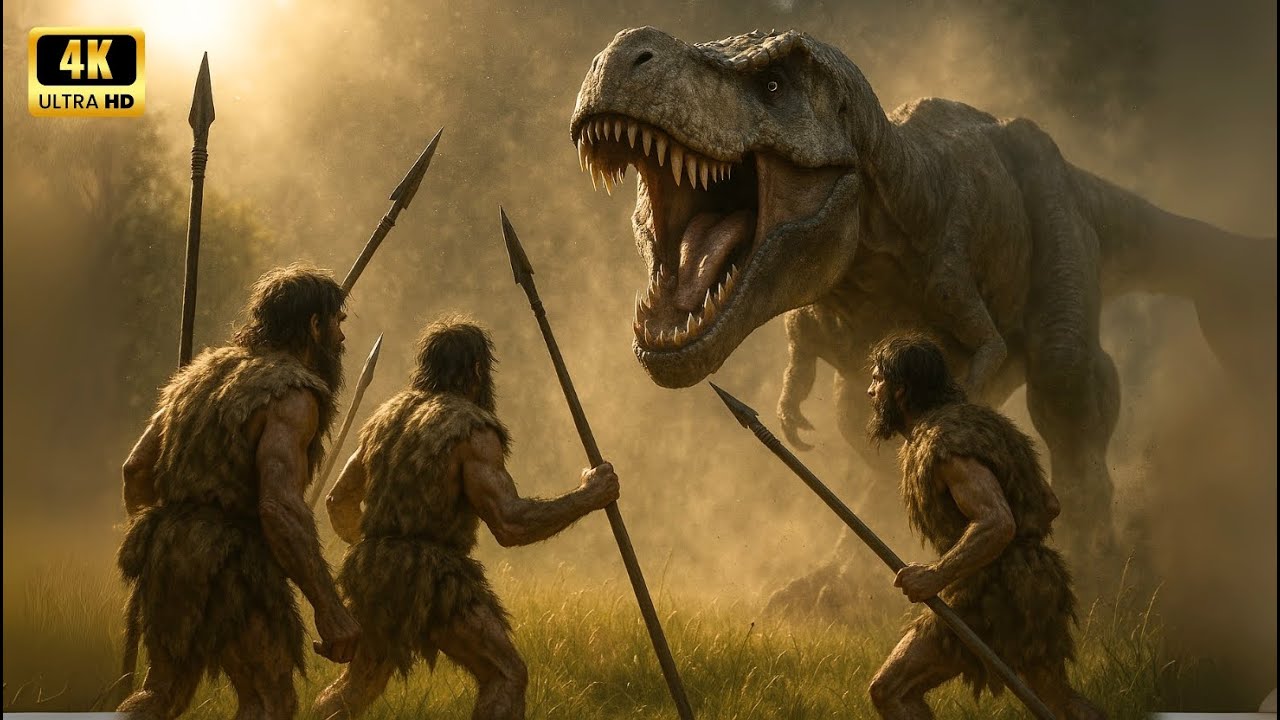 life million years ago: did early humans really survive with dinosaurs?