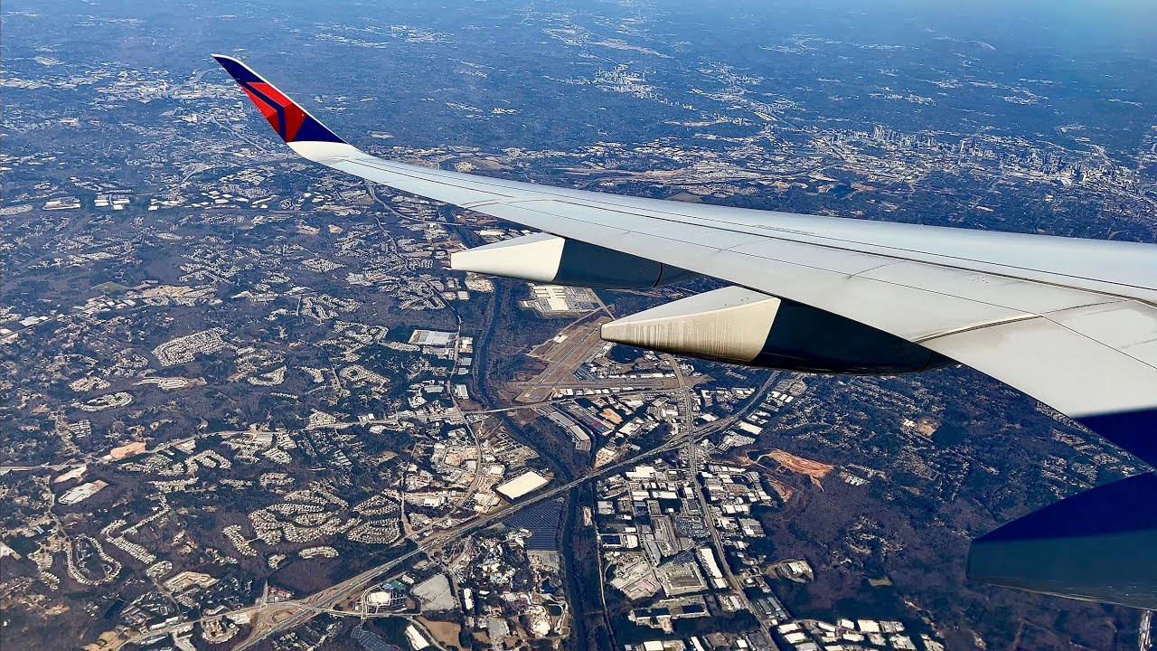 [4K] – Beautifully Clear Atlanta Landing – Delta – Airbus A350-900 – ATL – N514DN – SCS Ep. 860