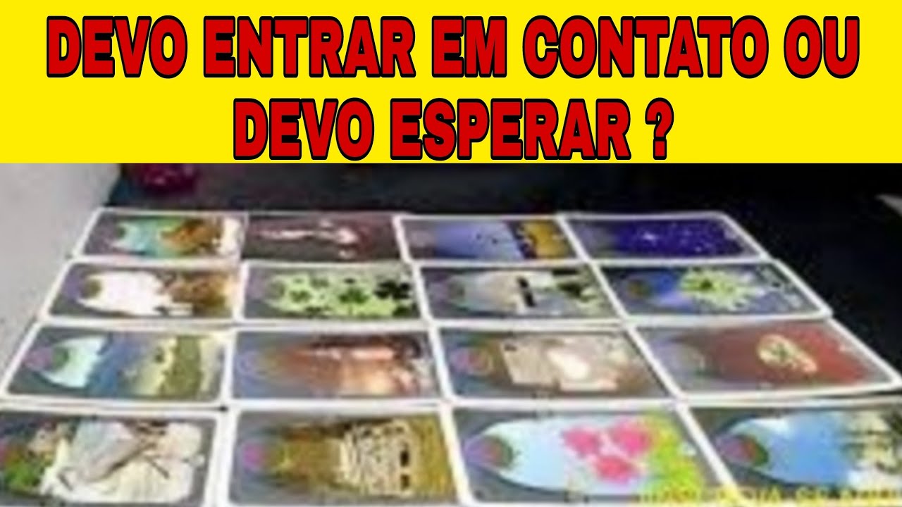 🔮💌DEVO ENTRAR EM CONTATO OU AGUARDAR? Tarot