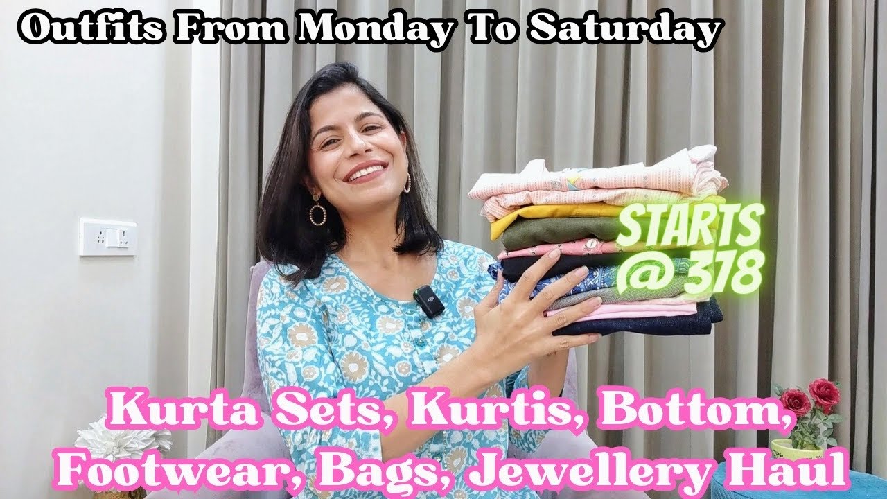 Kurta Sets, Short Kurtis, Bottom, Footwear, Bags, Jewellery Haul l Dream Simple