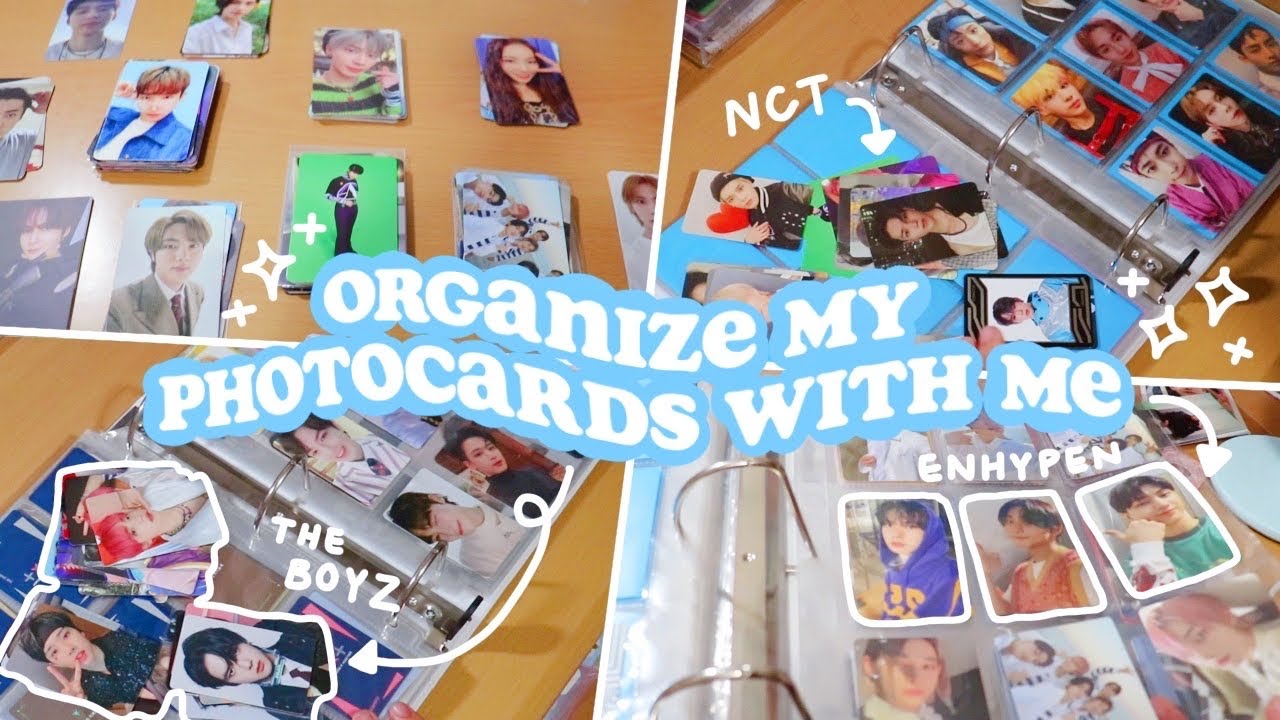 Organize my KPOP Photocards with me ✰ ENHYPEN, NCT, The Boyz, etc.