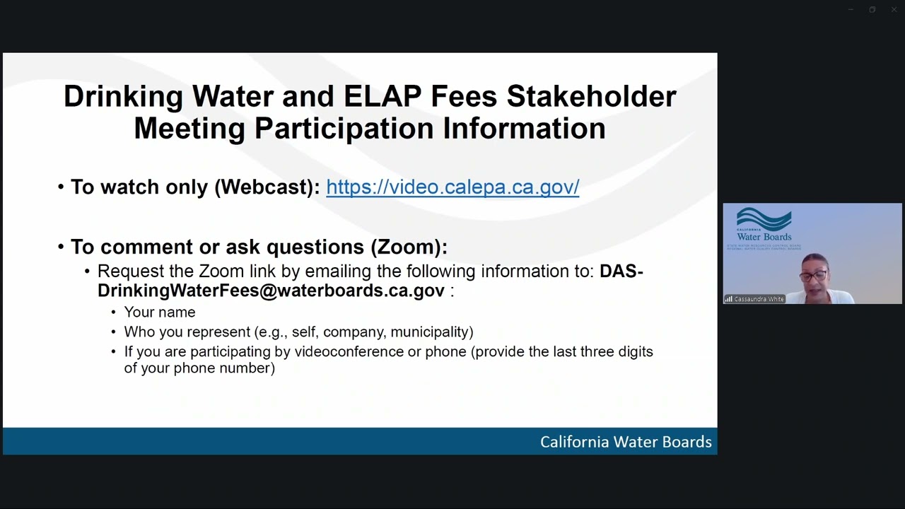 Drinking Water & ELAP Stakeholder Meeting - March 6, 2026