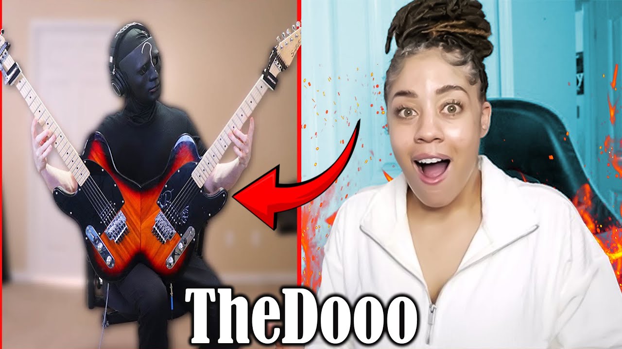 Первая реакция на TheDooo! Гитарист поразил всех на Omegle игрой на двух гитарах