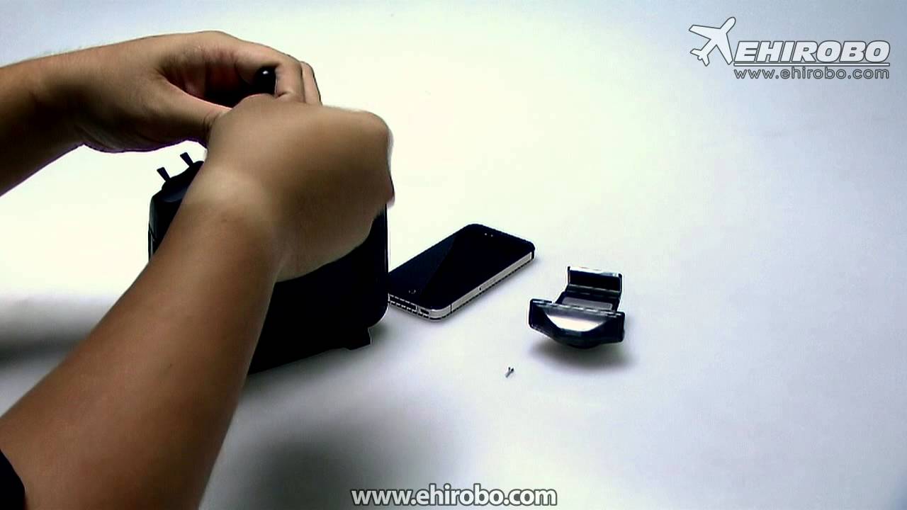 eHIROBO.com Open Box and Installation - WALKERA FPV Phone Holder B for DEVO 4, 6, 6S, 7E Transmitter