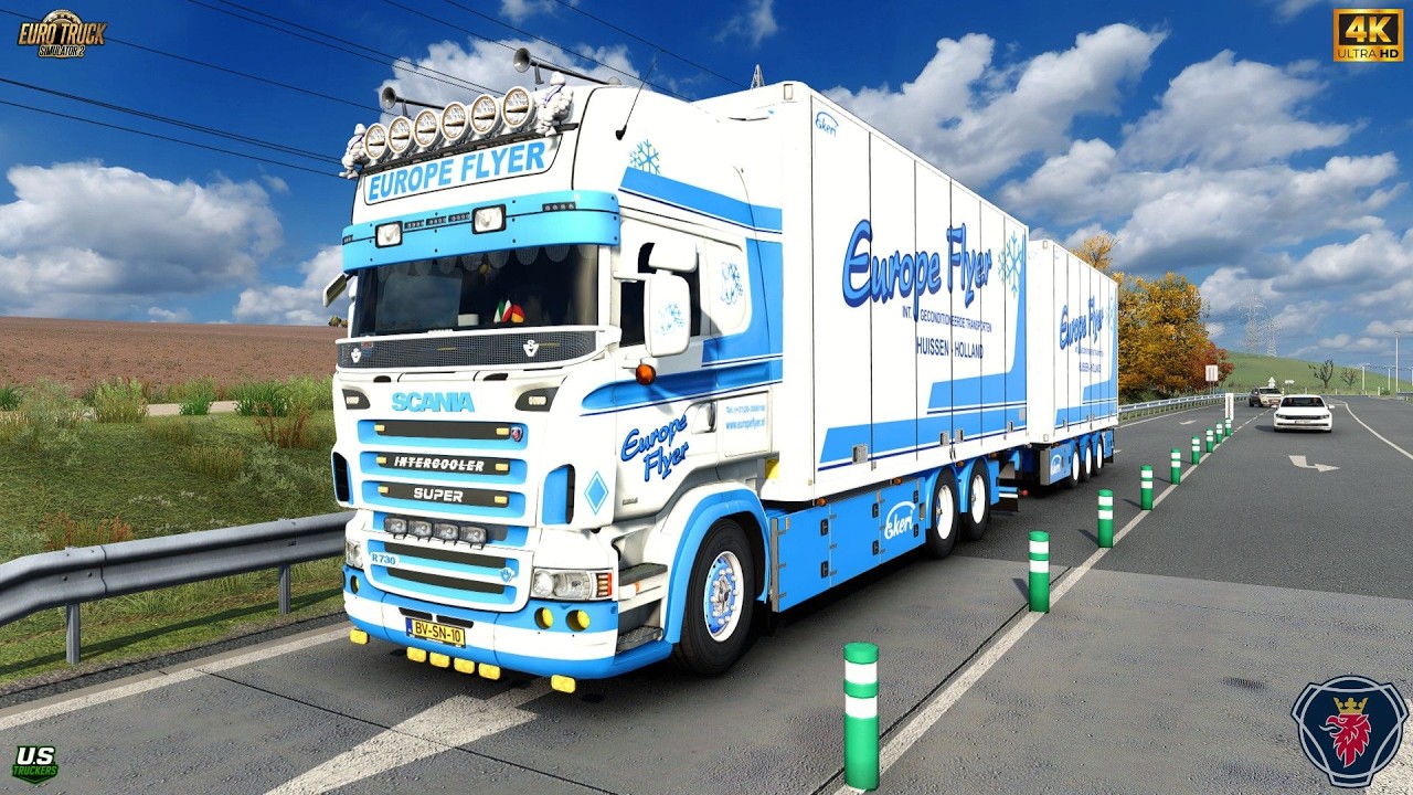 ETS2 1.57 | Realistic Driving | Scania Streamline V8 + Stock sound mod by Slav Jerry | #ets2