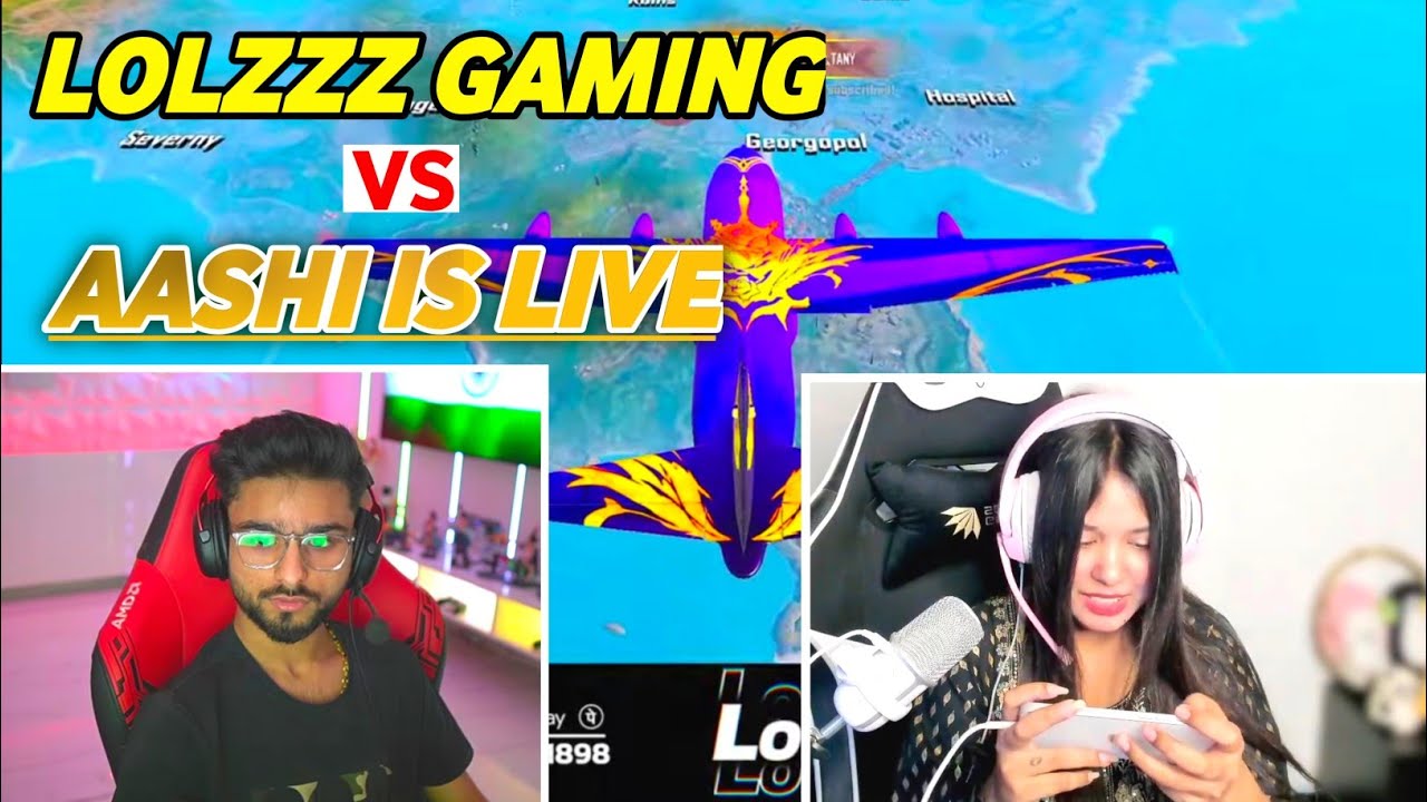 LoLzZz Gaming Vs Aashi Is Live | Aashi Is Live Vs LoLzZz Gaming