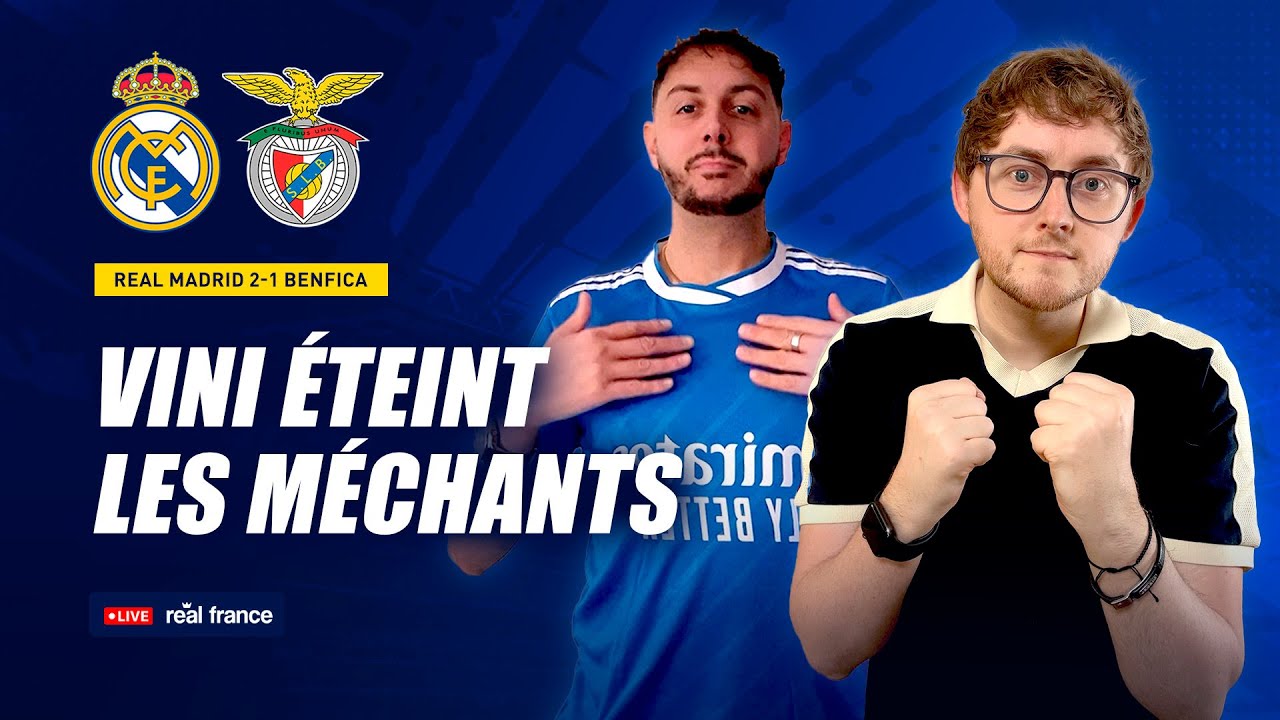 🇧🇷👊 VINICIUS ÉTEINT BENFICA ! LE REAL MADRID EN 8EME DE LIGUE DES CHAMPIONS