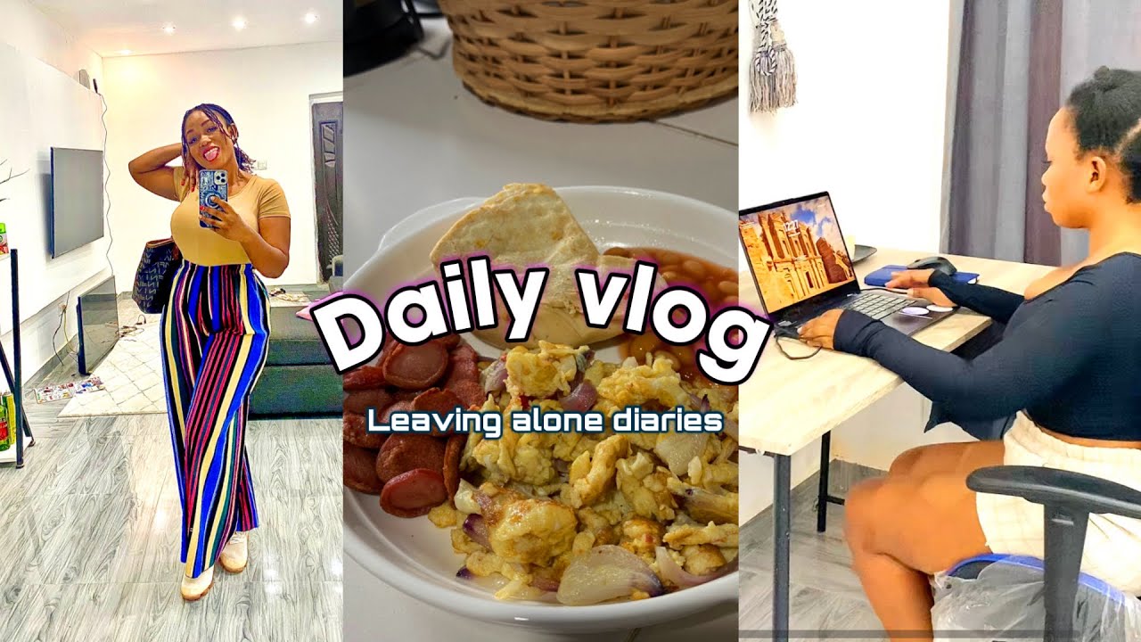 A day in my life  🛒|Being home  alone as a Ghanaian married woman