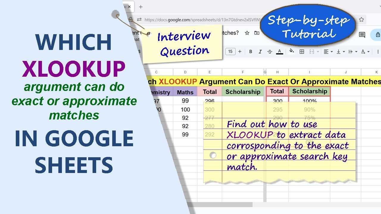 Google Sheets | XLOOKUP | Function | Exact | Approximate | Match | Example | Spreadsheet | Tutorial