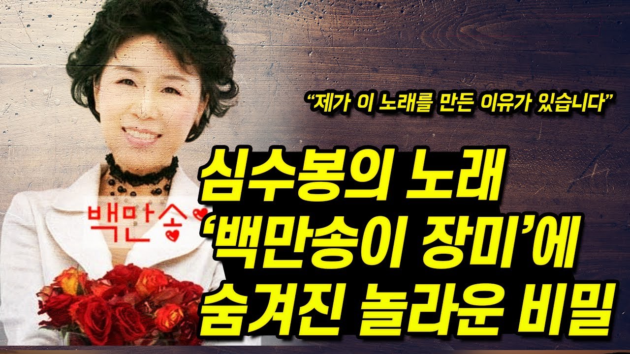 심수봉 노래 '백만송이 장미'에 숨겨진 놀라운 비밀 