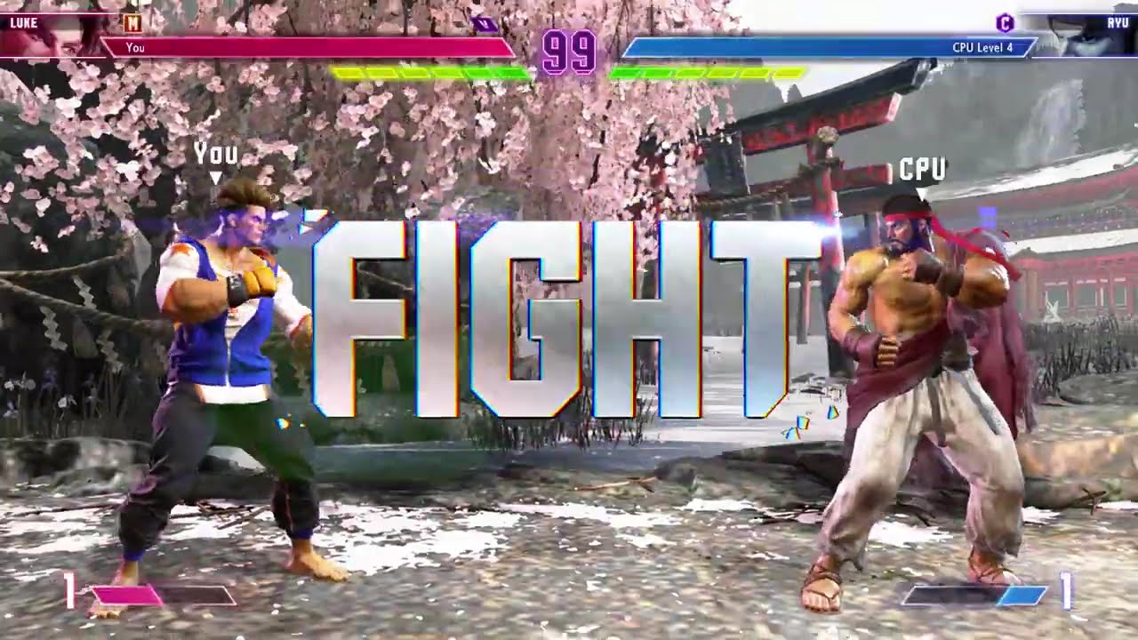 SF6 Luke Vs Ryu | Street Fighter 6 PS5 intense match gameplay