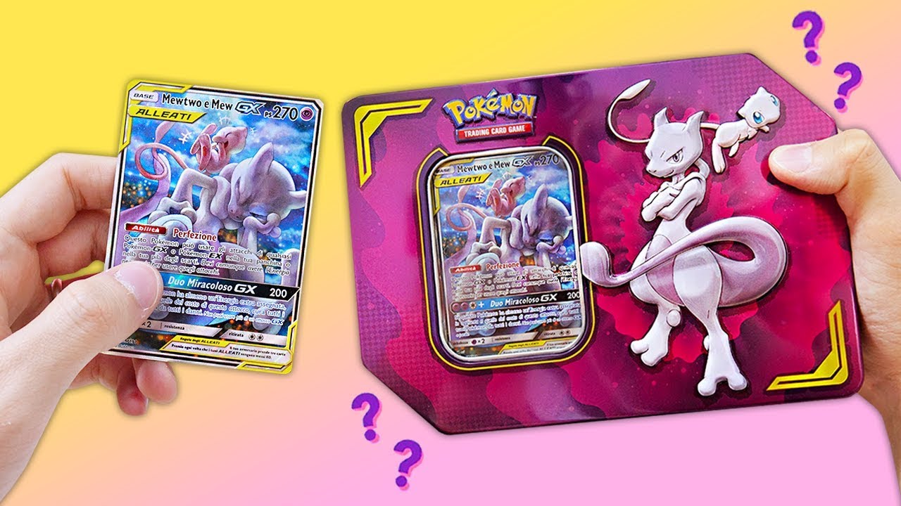 APRO LA NUOVA TIN DI MEW E MEWTWO GX ALLEATI - Pokemon TCG Collezione Alleanza Micidiale