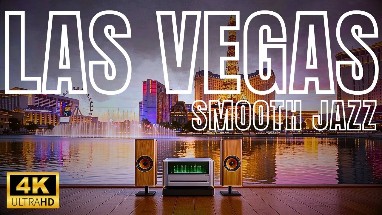 LAS VEGAS Smooth Jazz – Bellagio Fountains Background Music for Focus, Chill & Deep Relaxation