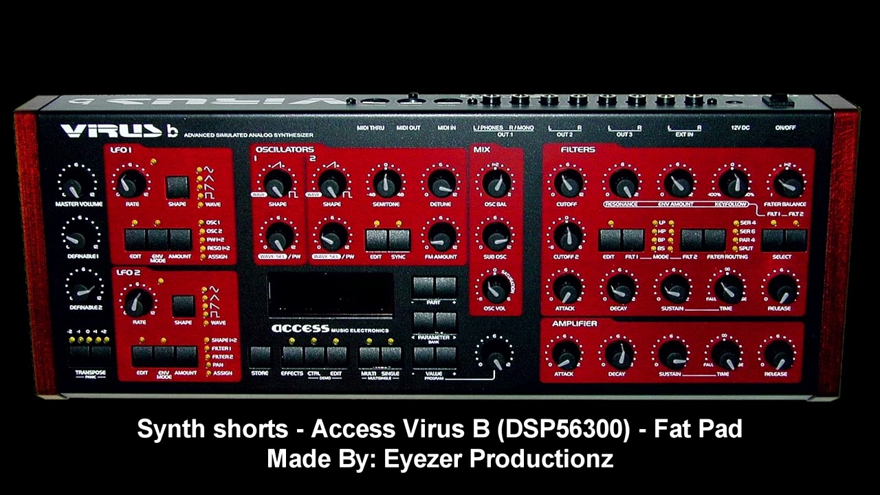 Synth Shorts - Access Virus B/DSP56300 - Fat Pad