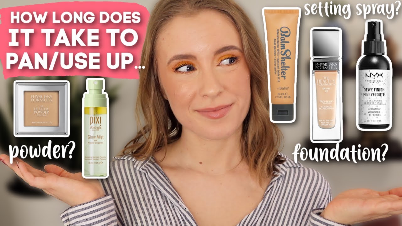 How Long Does It Take To Use Up Powder, Foundation & Concealer? // Putting Project Pan Data to Use 🤓