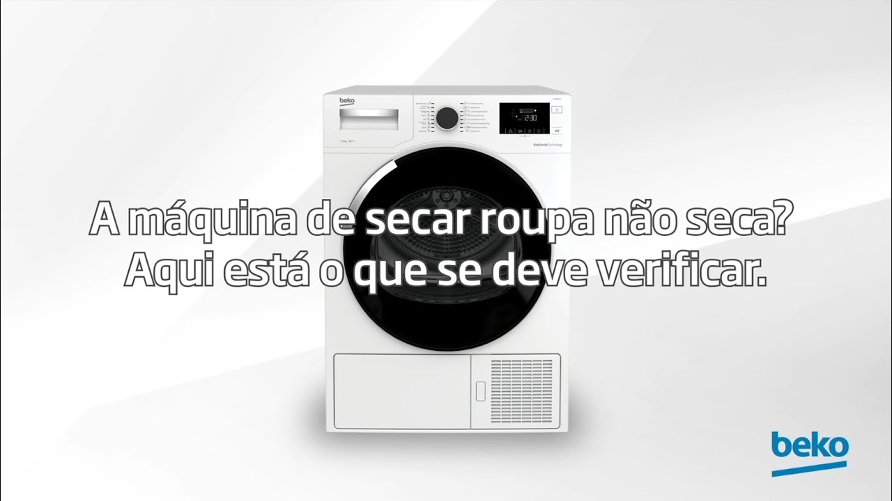 A máquina de secar roupa não seca? Aqui está o que se deve verificar | por Beko