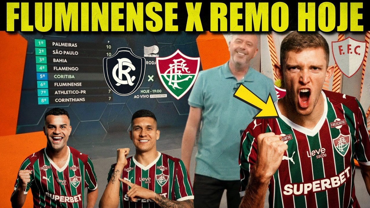 GLOBO ESPORTE RJ DE HOJE: NOTÍCIAS DO FLUMINENSE HJ | FLU X REMO HJ | CASTILLO TITULAR! MILLÁN