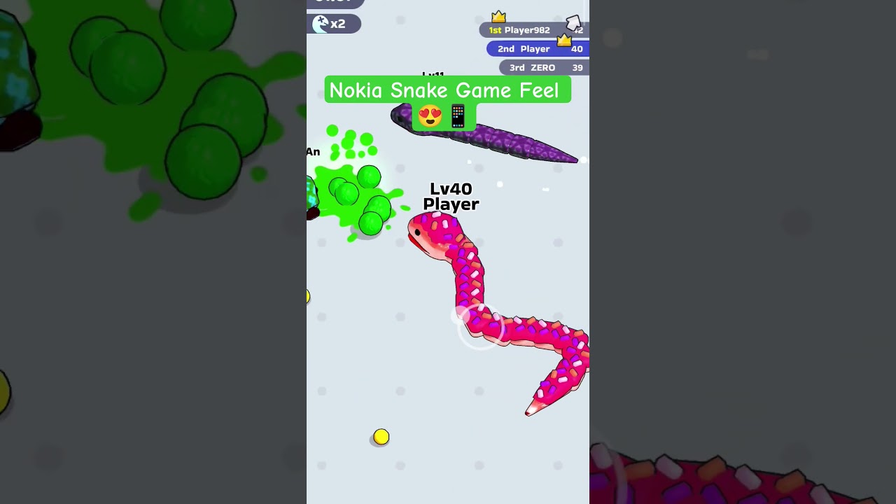 Snake Clash 🐍 | Old Nokia Snake Game Feel 😍📱