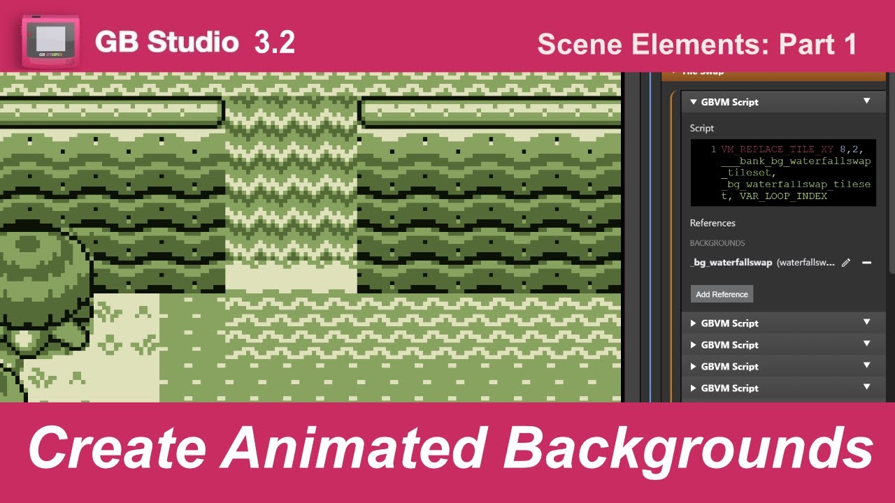 Use Tile Swapping to Create Animated Backgrounds in GB Studio 3.2
