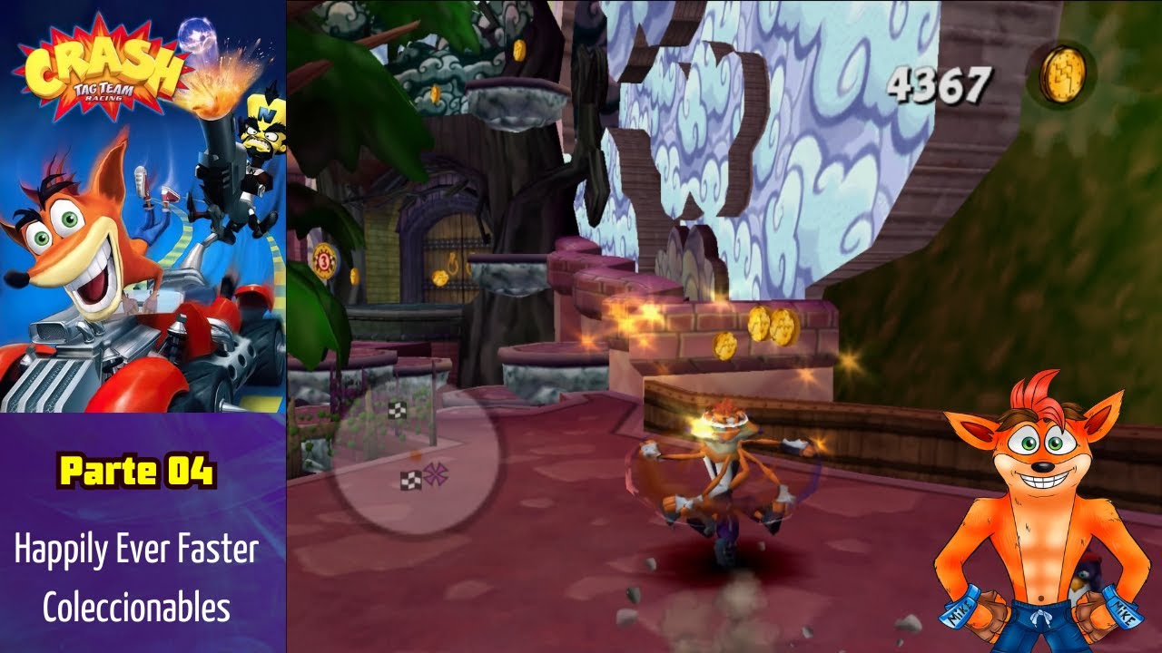 Crash Tag Team Racing (PS2) (Español) (100%) - Parte 04: Happily Ever Faster - Coleccionables