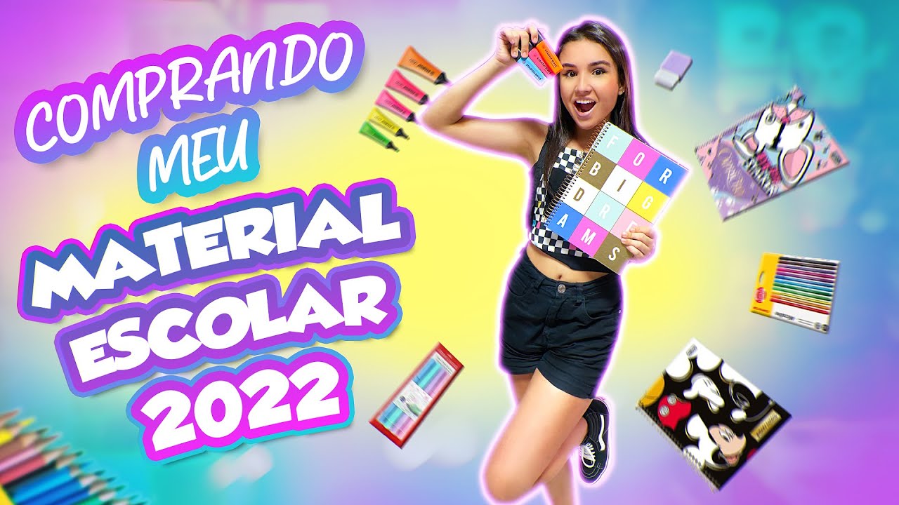 COMPRANDO MEU MATERIAL ESCOLAR 2022 - ANA JULIA SOUZA #VOLTAASAULAS2022