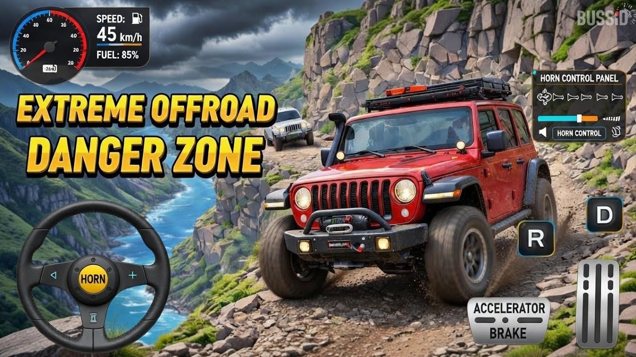 Extreme Offroad Jeep Driving on Dangerous Cliff Road 😱 | 4x4 Offroad Simulator Gameplay