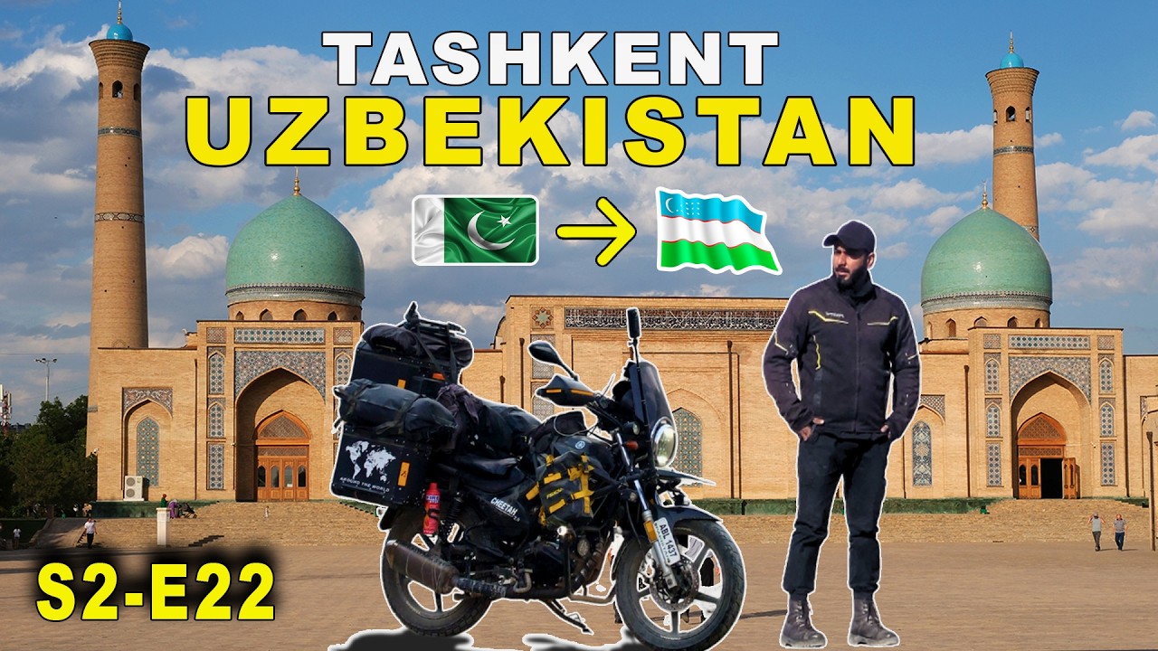 Tashkent City Tour - First Day in Uzbekistan 🇺🇿 | Pakistan to Central Asia on Motorcycle - Ep 22