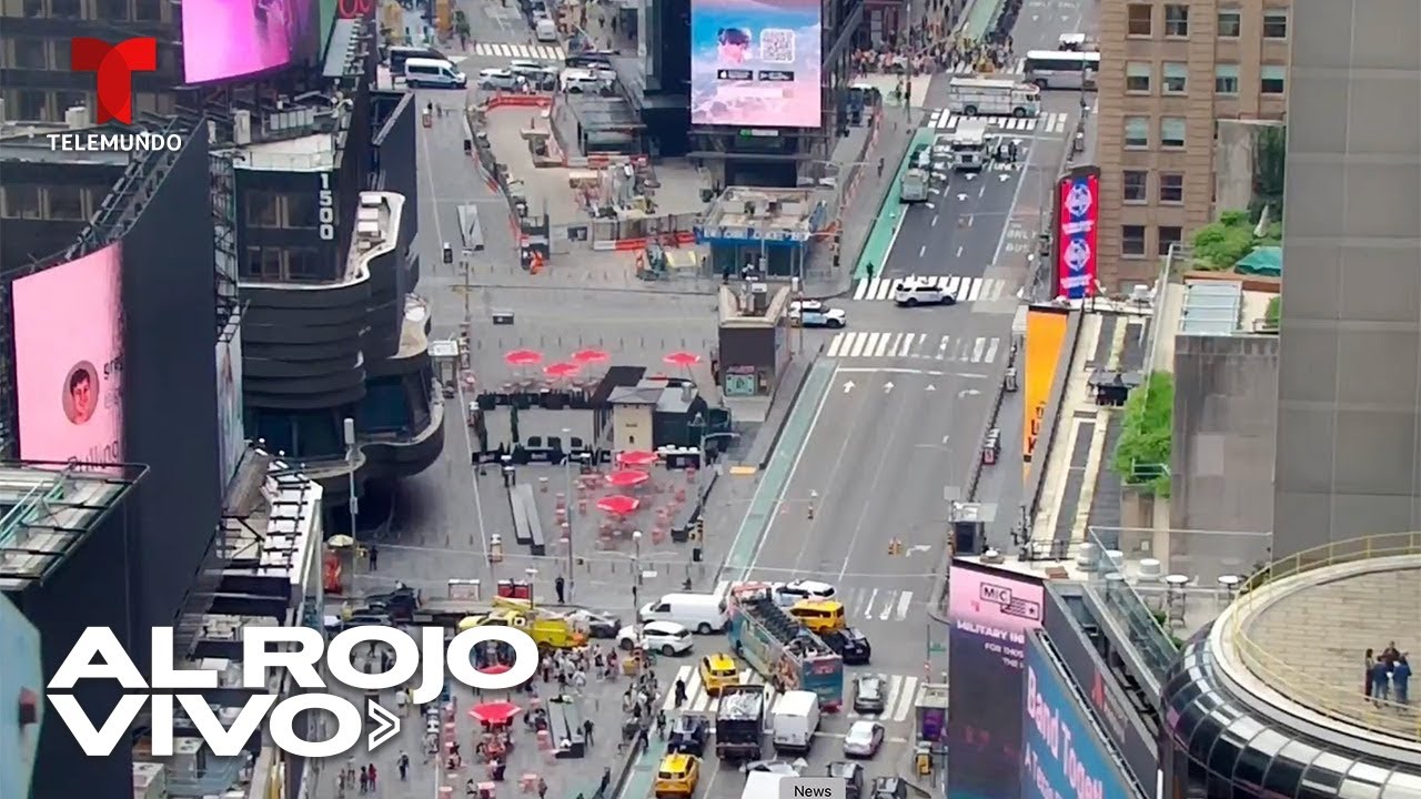 Evacúan Times Square en Nueva York por amenaza de bomba | Al Rojo Vivo | Telemundo