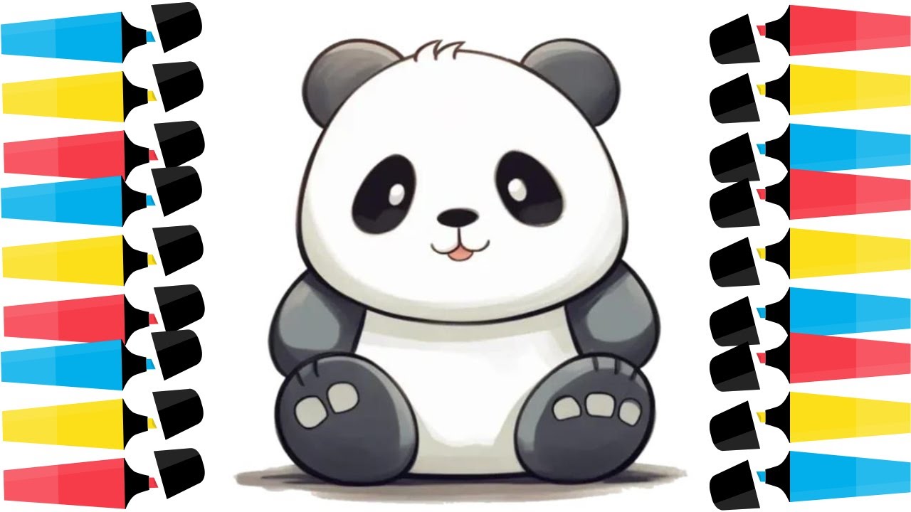 COMO DIBUJAR UN PANDA KAWAII
