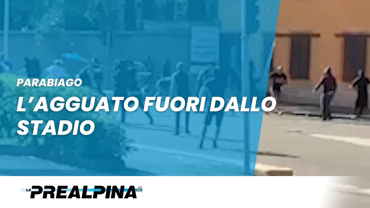 Parabiago | L'agguato fuori dallo stadio