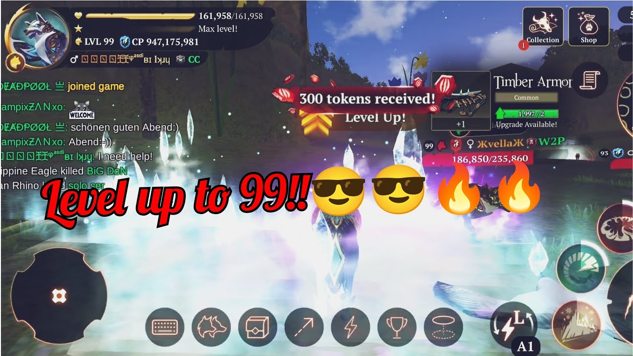 The wolf || Finally level up to 99!! 🥳🥳 || Reinforce legendary artifact and max fiery ring