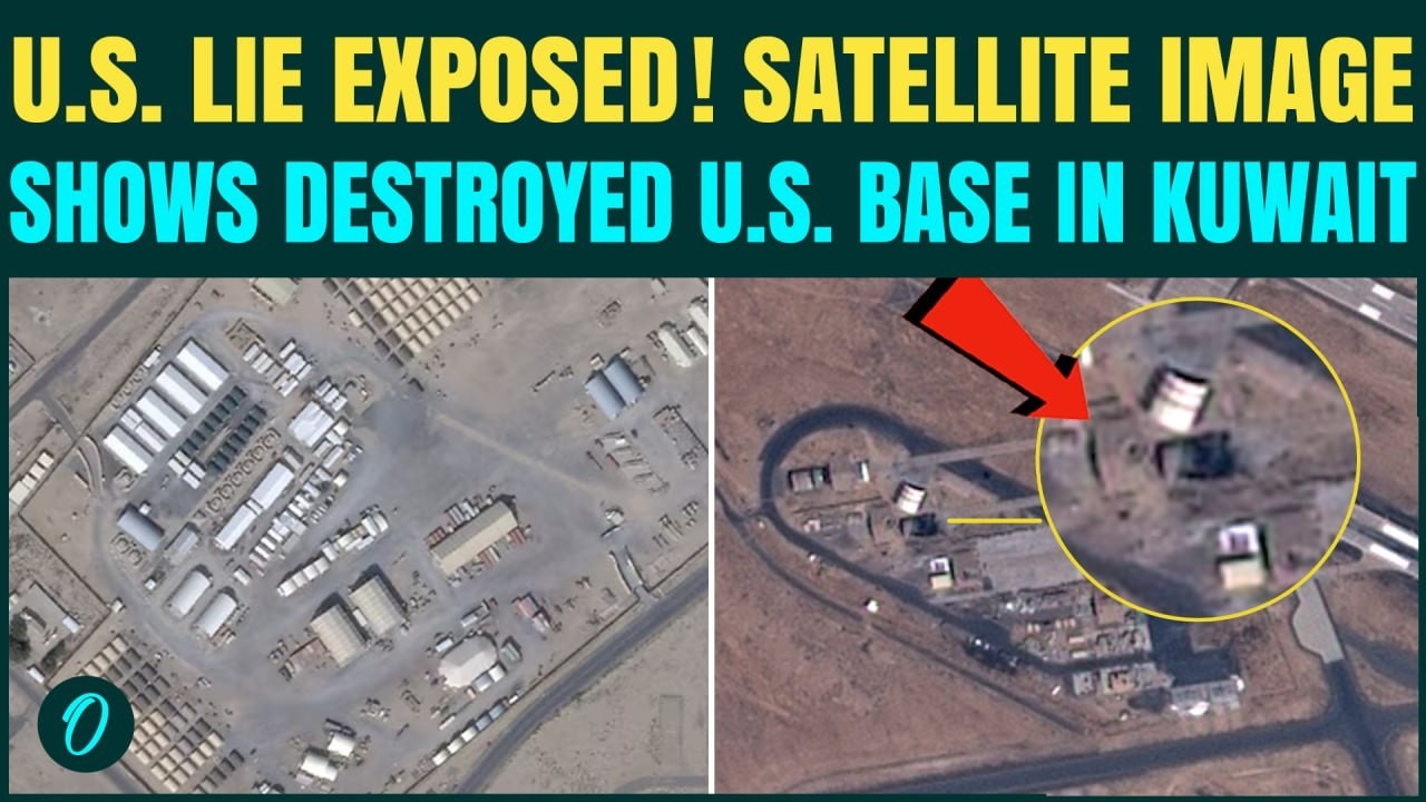 Иран УНИЖАЕТ США? Спутниковый снимок РАСКРЫВАЕТ разрушение авиабазы США Али Аль-Салем в Кувейте |...
