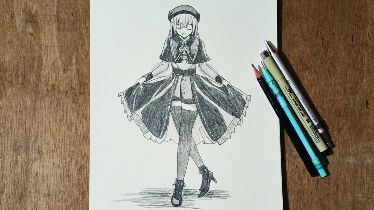 Wakaba Mutsumi (Mortis) Drawing | BanG Dream! Ave Mujica