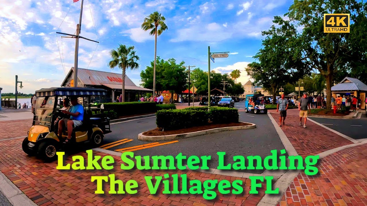 A Peek at Lake Sumter Landing on a Saturday Night in The Villages FL