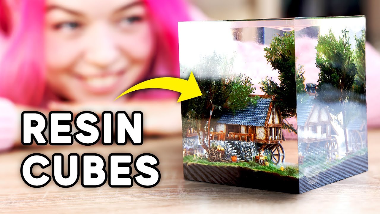 I Made Fantasy Dioramas inside RESIN Blocks!