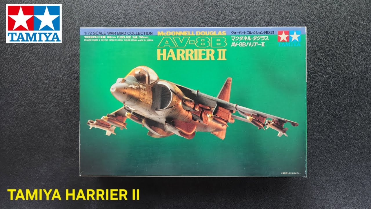 TAMIYA 1/72 AV-8B Harrier II Unboxing | War Bird Collection No.21
