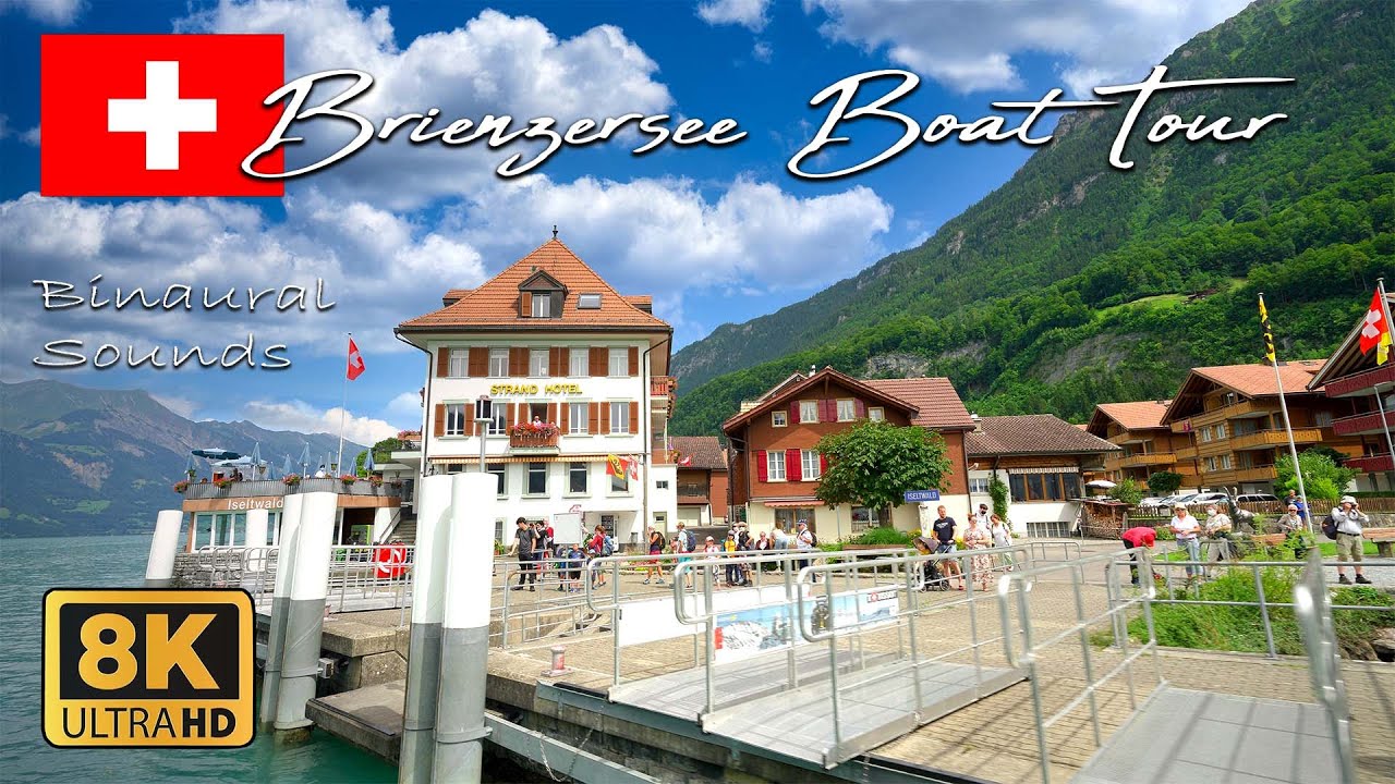 Brienzersee Boat Tour Switzerland 8K 🇨🇭