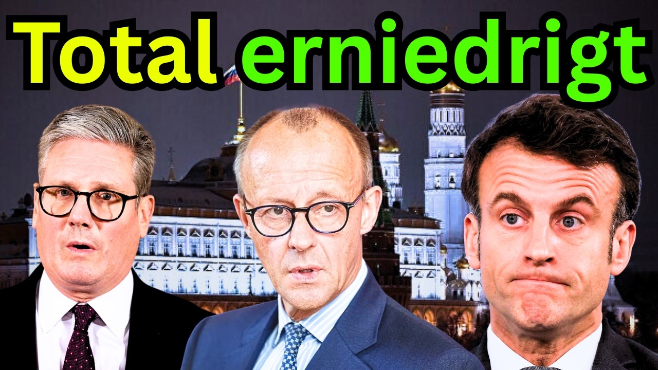 Verhöhnt, beleidigt und gedemütigt! Russland zeigt Merz, Macron und Starmer die kalte Schulter