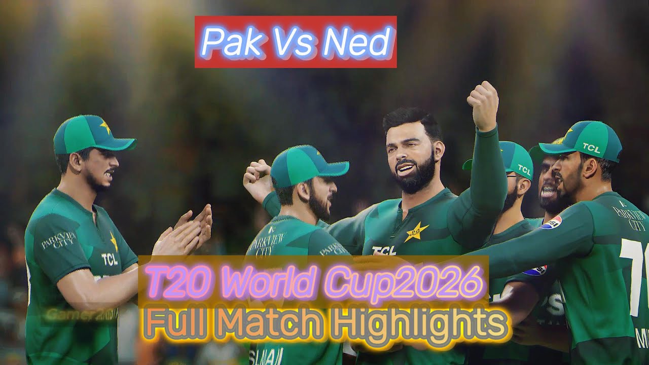 Pakistan Vs Nether Land World Cup 2026 | full Match Highlights | gameplay Cricket26 |@GamerCricket26